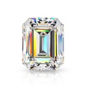 Loose Moissanite White Clean Emerald Cut 8.00 MM x 6.00 MM
