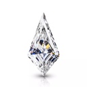loose moissanite white clean kite cut 6.00 x 3.00 MM