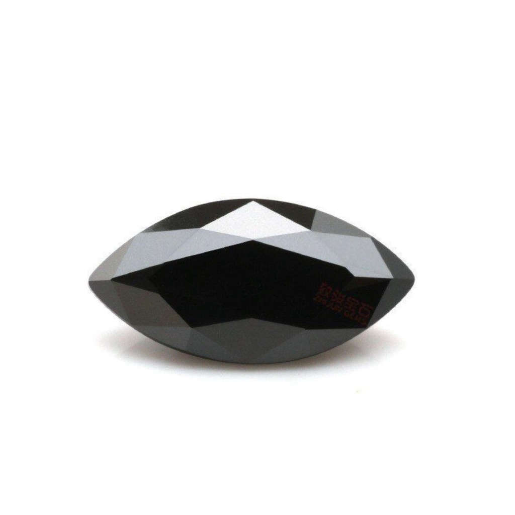 Loose Moissanite Black Clean Marquise Cut 5.00 x2.50 MM