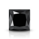 Loose Moissanite Black Clean Princess Cut 10.00 MM