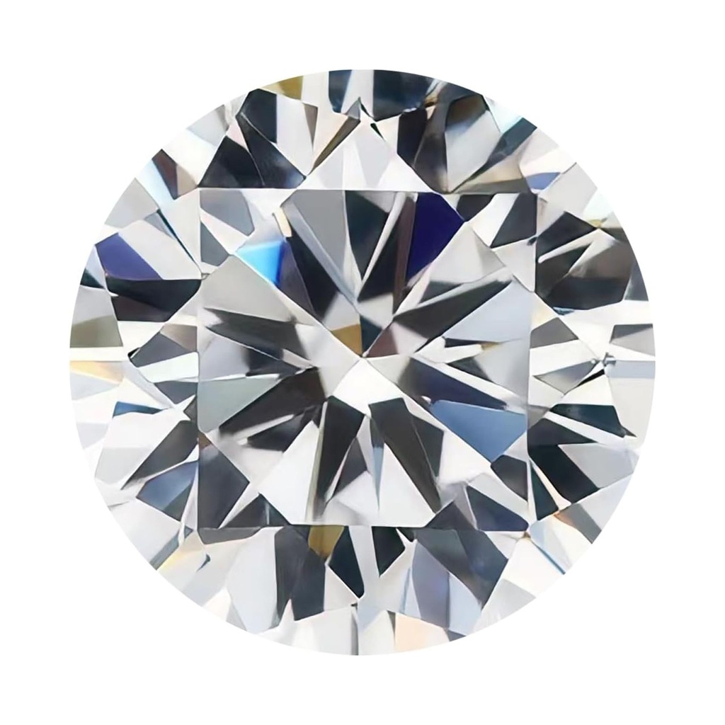 Loose Moissanite White Clean Round Cut 10.00 MM