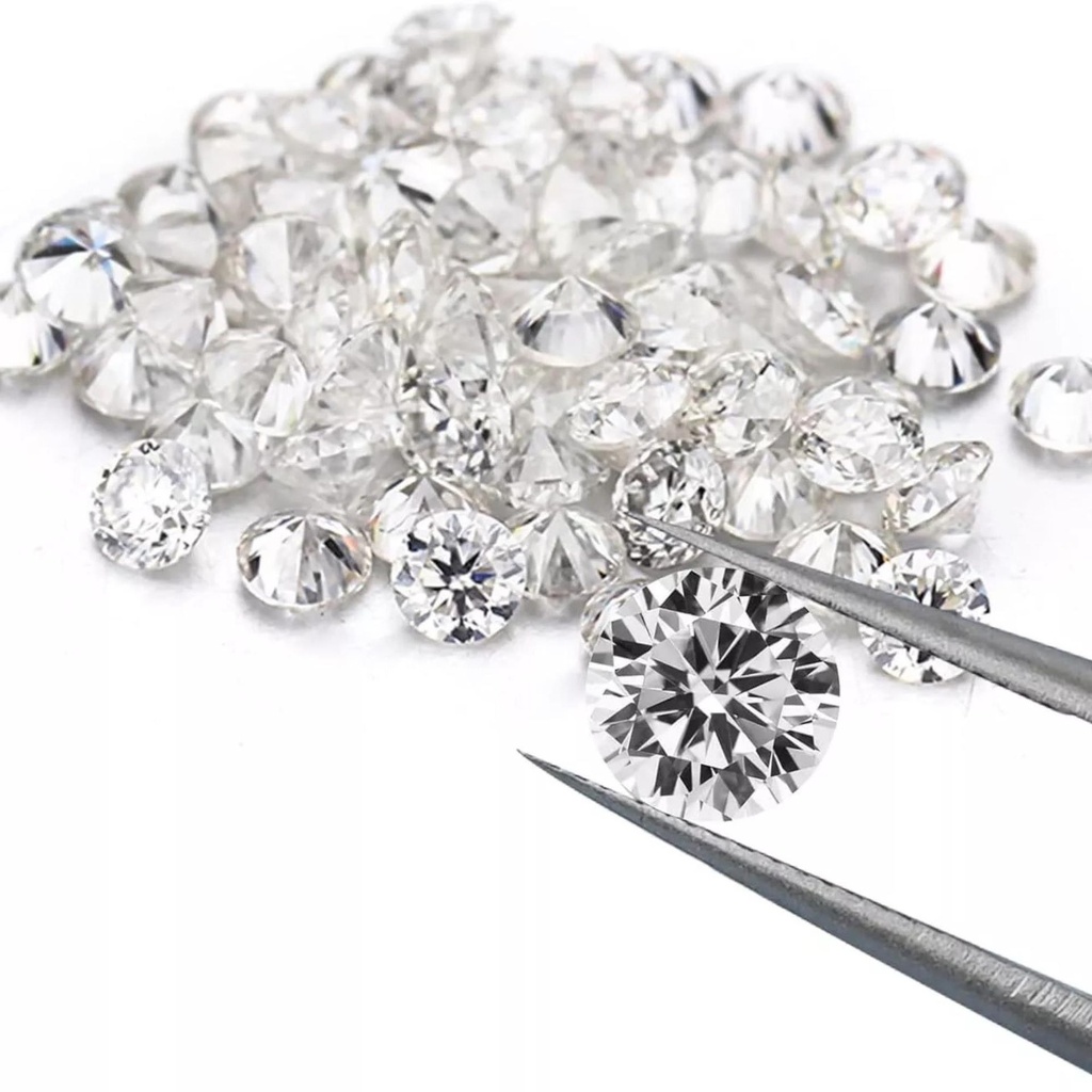 Loose Moissanite White Clean Round Cut 2.50 MM