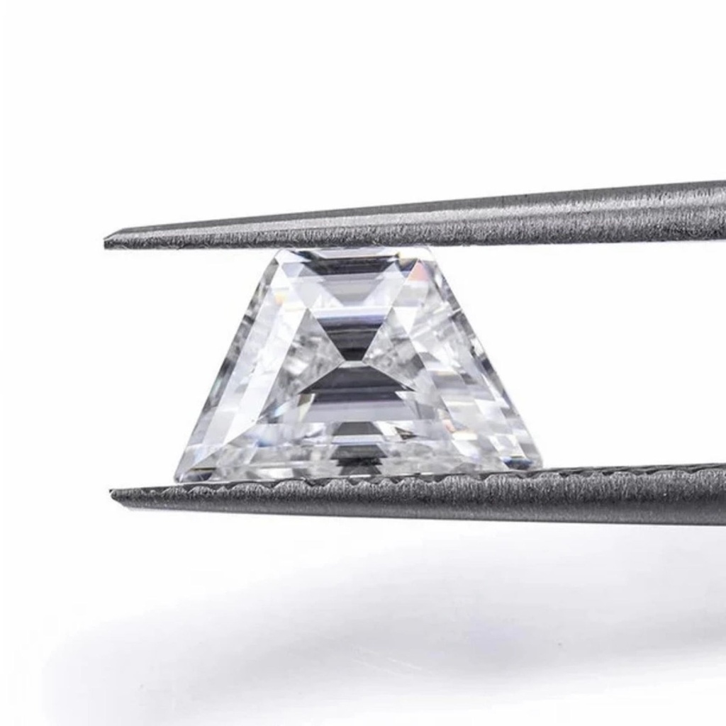 Loose Moissanite White Clean Trapezoid Cut 7.00 x 4.50 MM