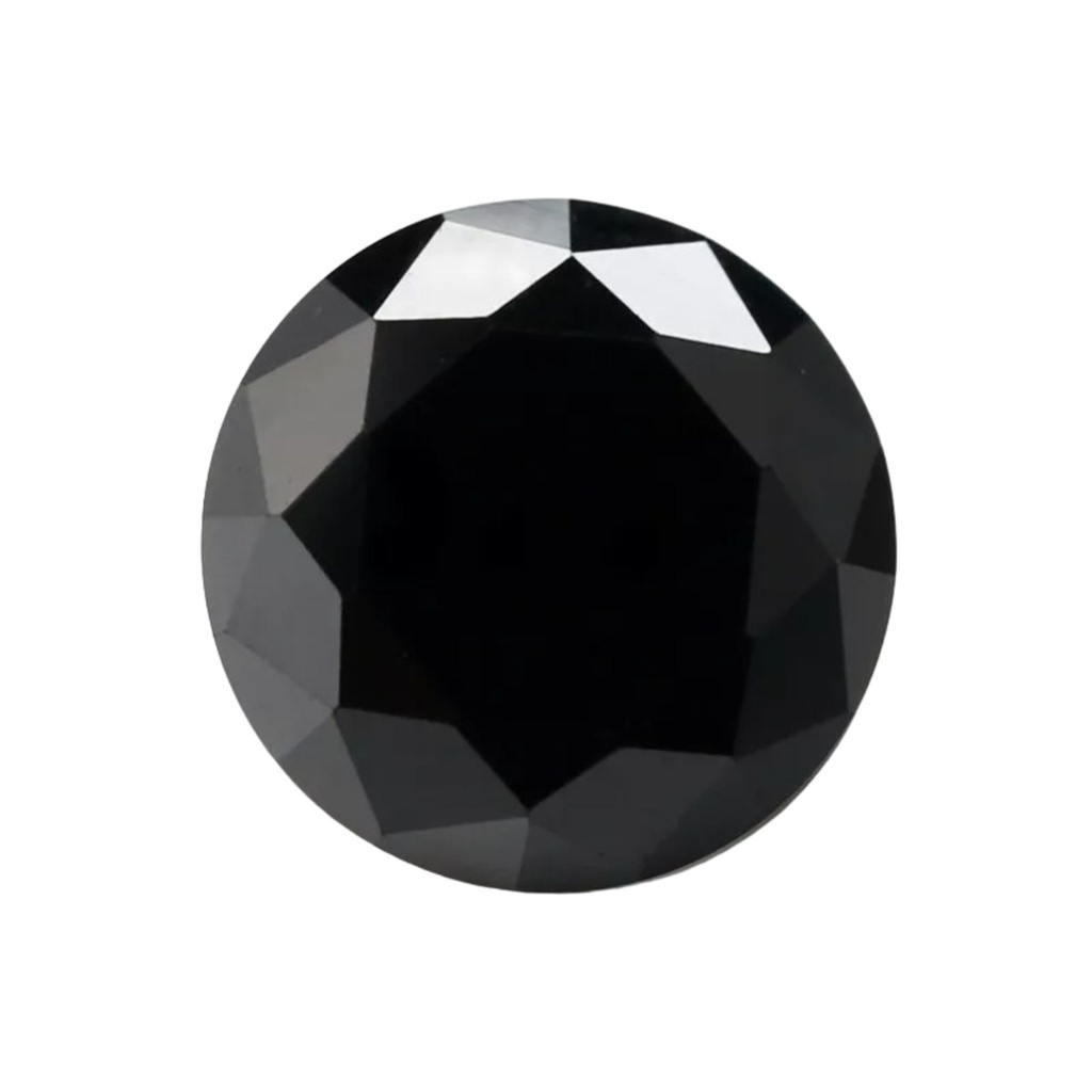 Loose Moissanite Black Clean Round Cut 6.25 MM