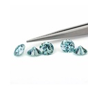 Loose Moissanite Blue Clean Round Cut 3.25 MM
