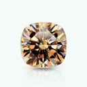 Loose Moissanite Deep Brown Clean Cushion Cut 10.50 MM