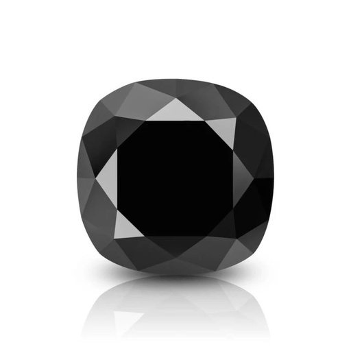 [MOCUBLK1_11] Loose Moissanite Black Clean Cushion Cut 11.00 MM