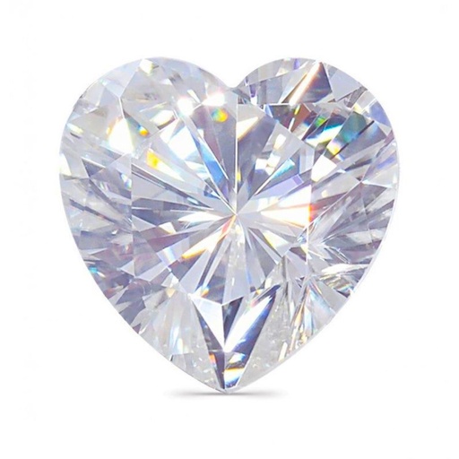 [MOHEWH1_7] Loose Moissanite White Clean Heart Cut 7.00 MM