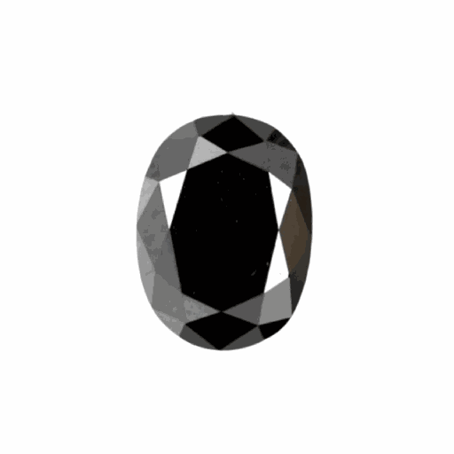 [MOOVBLK1_7x5] Loose Moissanite Black Clean Oval Cut 7.00 x 5.00 MM