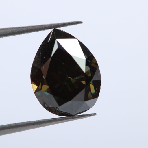 [MOPEBLK1_9x6] Loose Moissanite Black Clean Pear Cut 9.00 x 6.00 MM