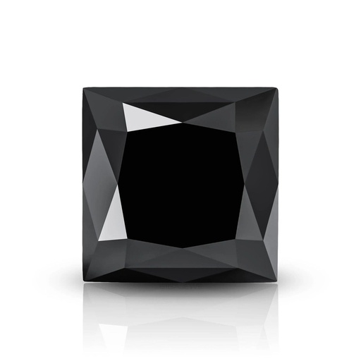 [MOPRBLK1_8] Loose Moissanite Black Clean Princess Cut 8.00 MM