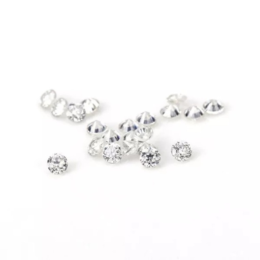 [MORDWH1_1.2] Loose Moissanite White Clean Round Cut 1.20 MM