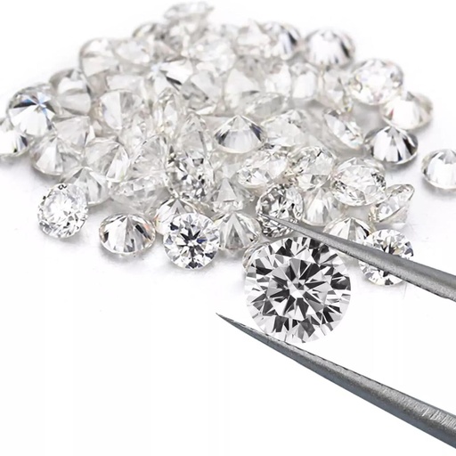 [MORDWH1_2.9] Loose Moissanite White Clean Round Cut 2.90 MM