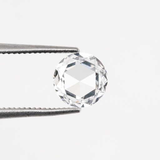 [MORRDWH1_4.5] Loose Moissanite White Clean Rose Cut Round 4.50 MM