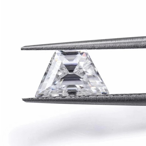[MOTPZWH1_6.5x4] Loose Moissanite White Clean Trapezoid Cut 6.00 x 4.00 MM