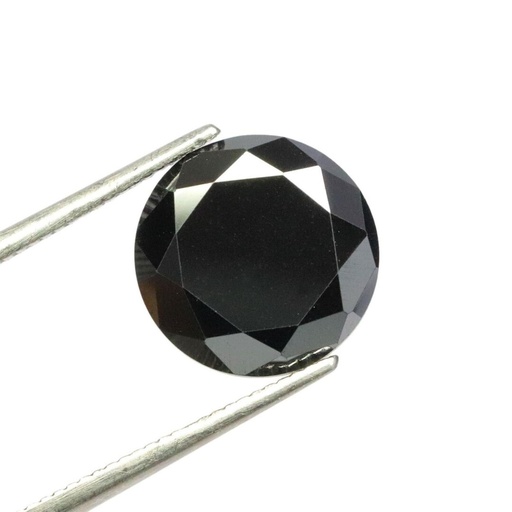 Loose Moissanite Black Clean Round Cut 10.25 MM 