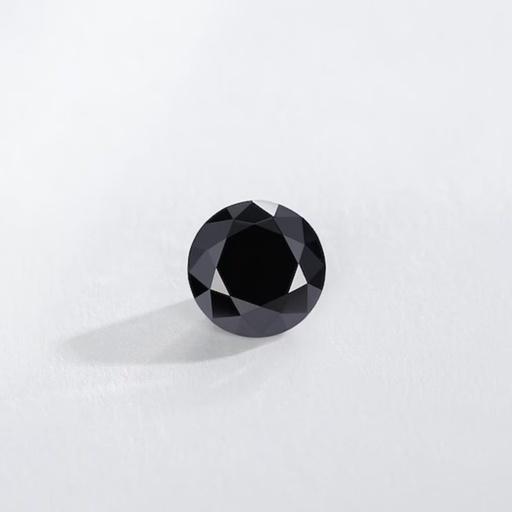 Loose Moissanite Black Clean Round Cut 5.25 MM