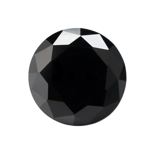 Loose Moissanite Black Clean Round Cut 6.75 MM