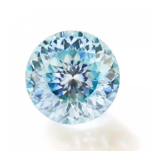 Loose Moissanite Blue Clean Portuguese Cut 7.50 MM
