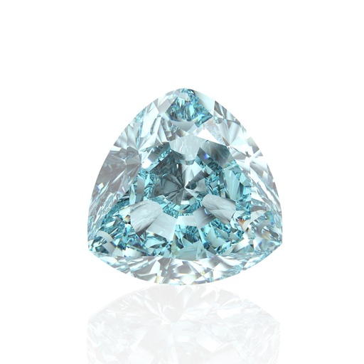 Loose Moissanite Blue Clean Trillion Cut 9.00 MM