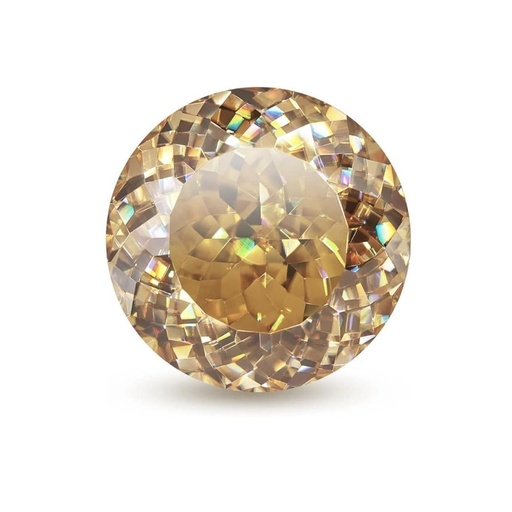 Loose Moissanite Brown Clean Portuguese Cut 6.50 MM