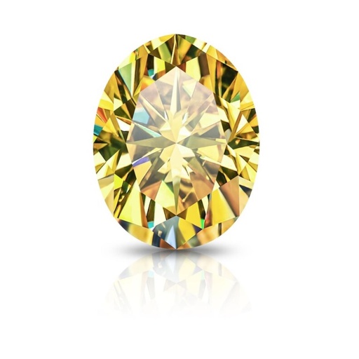 Loose Moissanite Canary Yellow Clean Oval Cut 11.00 x 9.00 MM