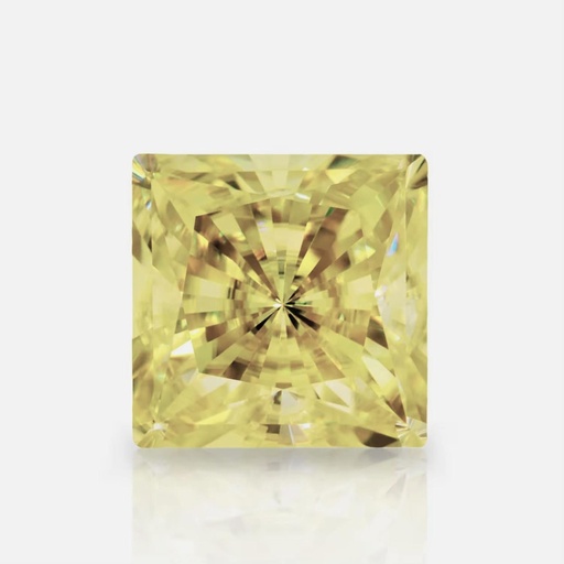 Loose Moissanite Canary Yellow Clean Princess Cut 6.50 MM