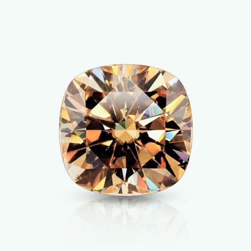 Loose Moissanite Deep Brown Clean Cushion Cut 5.00 MM
