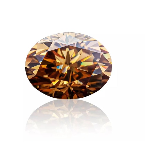 Loose Moissanite Deep Brown Clean Oval Cut 10.00 x 7.00 MM